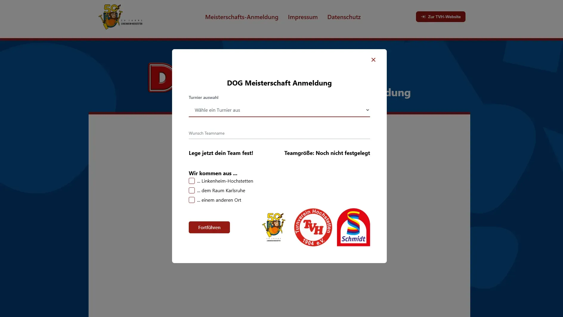 DOG-Meisterschaft Anmeldung