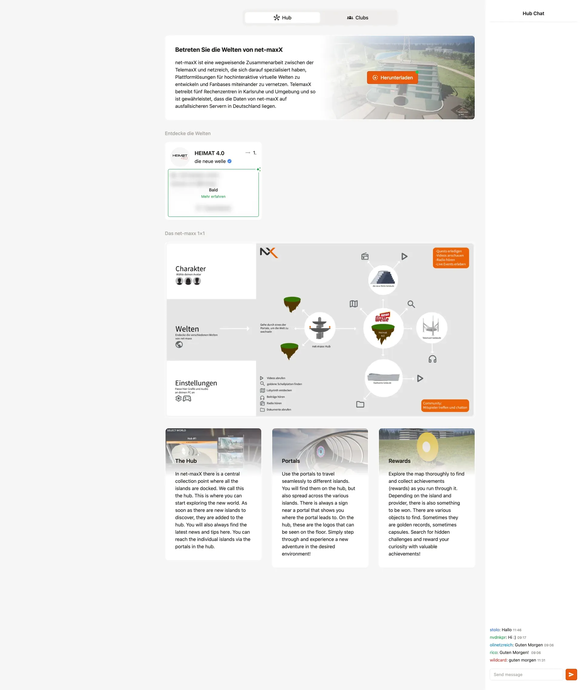 Net-MaxX Hub Hintergrund